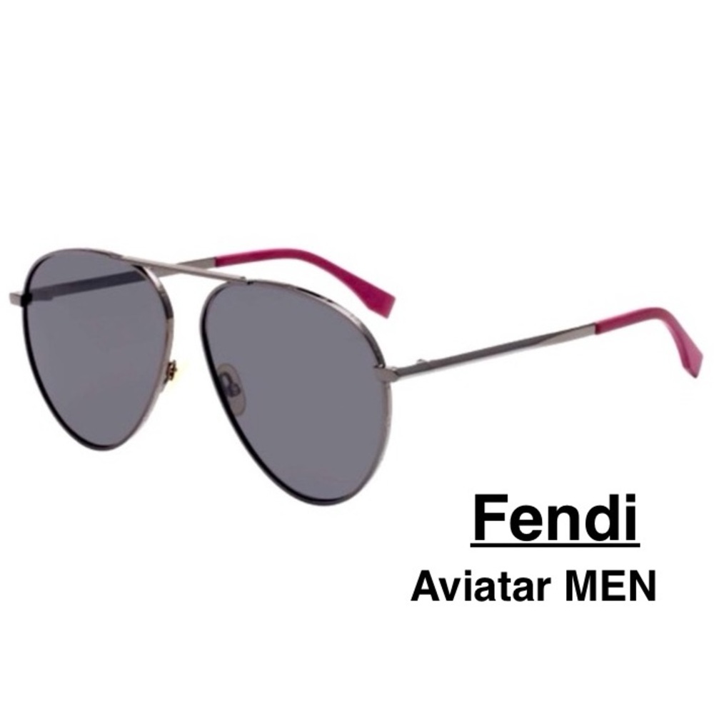 FENDI Men FF M0028/S V81/IR Aviator shape sunglasses  ⭐️⭐️⭐️